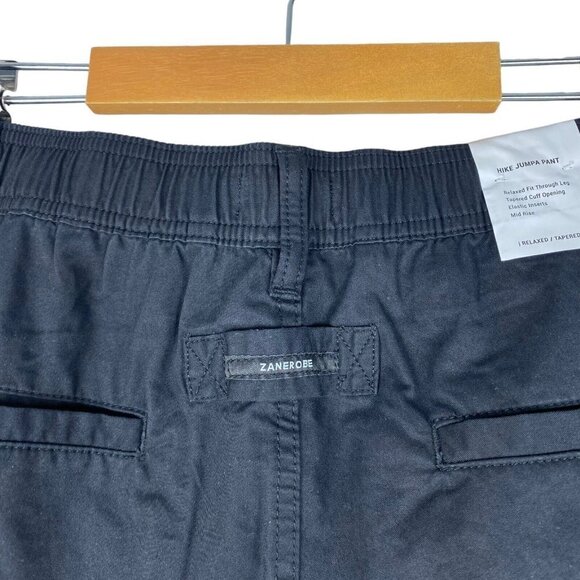 Zanerobe Men's Black Hike Jumpa Tapered Cargo Pocket Pant in US 32 - Picture 7 of 13